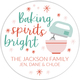 Baking Spirits Bright Round Gift Stickers in a Jar Image 2 of 2